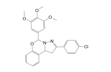 2-(4-chlorophenyl)-5-(3,4,5-trimethoxyphenyl)-1,10b-dihydropyrazolo[1,5-c][1,3]benzoxazine