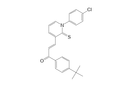 (E)-1-(4-tert-butylphenyl)-3-[1-(4-chlorophenyl)-2-sulfanylidene-3-pyridinyl]-2-propen-1-one