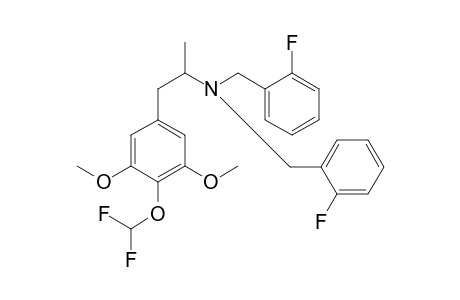 N,N-Bis-(2-Fluorobenzyl)-4-difluoromethoxy-3,5-dimethoxyamphetamine