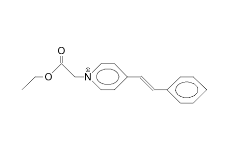 (E)-N-Ethoxycarbonylmethyl-4-styryl-pyridinium cation