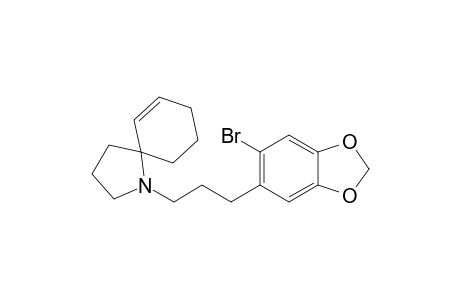 1-[3-(6-bromo-1,3-benzodioxol-5-yl)propyl]-1-azaspiro[4.5]dec-6-ene