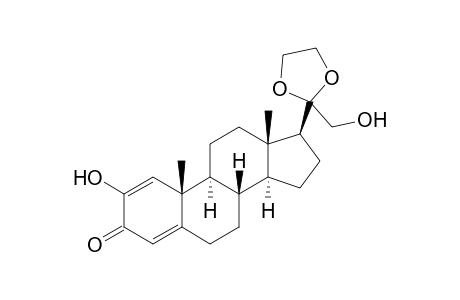 2,21-Dihydroxypregna-1,4-diene-3,20-dione - 20-ethylene Ketal