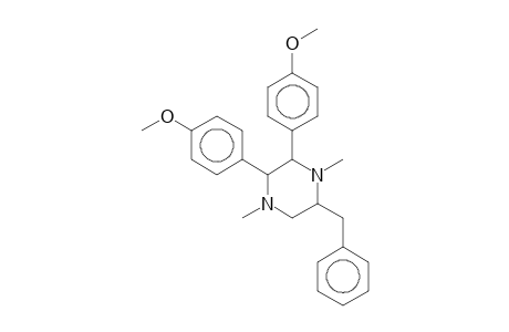 5-Benzyl-2,3-bis(4-methoxyphenyl)-1,4-dimethylpiperazine