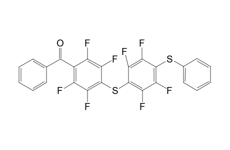 1-(4-phenylthio-2,3,5,6-tetrafluorophenylthio)-4-benzoyl-2,3,5,6-tetrafluorobenzene