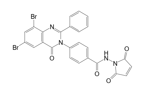 4-(2-Phenyl-6,8-dibromo-4-oxo-(4H)quinazolin-3-yl)-N-(2,5-dioxo-2,5-dihydro-1H-pyrrol-1-yl)benzamide