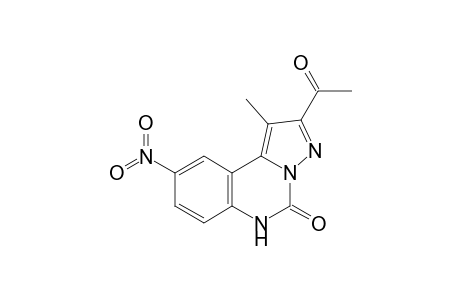 2-Acetyl-1-methyl-9-nitropyrazolo[1,5-c]quinazolin-5(6H)-one