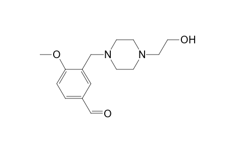 Benzaldehyde, 3-[4-(2-hydroxyethyl)-1-piperazinylmethyl]-4-methoxy-