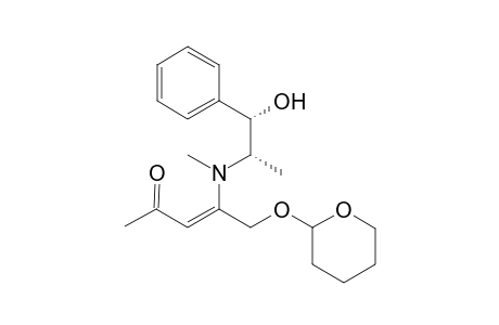 4-[N-(1'-Hydroxy-1'-phenylpropan-2'-yl)-N-(methylamino)-5-(tetrahydro-2H-pyran-2"-yloxy)-pent-3-en-2-one