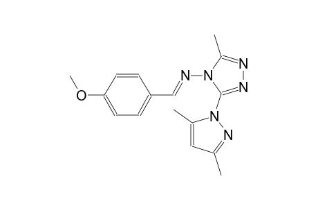 4H-1,2,4-triazol-4-amine, 3-(3,5-dimethyl-1H-pyrazol-1-yl)-N-[(E)-(4-methoxyphenyl)methylidene]-5-methyl-