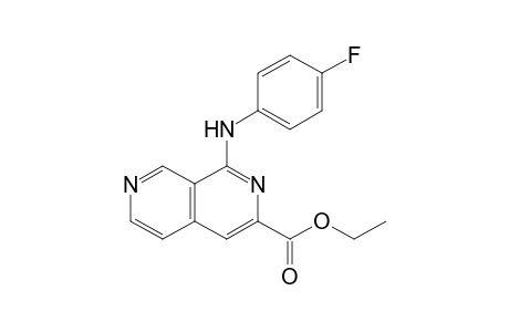 1-(4-fluoroanilino)-2,7-naphthyridine-3-carboxylic acid ethyl ester