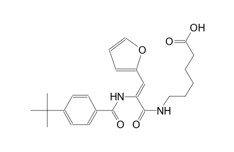 hexanoic acid, 6-[[(2Z)-2-[[4-(1,1-dimethylethyl)benzoyl]amino]-3-(2-furanyl)-1-oxo-2-propenyl]amino]-