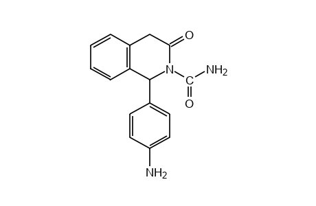 1-(p-aminophenyl)-3,4-dihydro-3-oxo-2(1H)-isoquinolinecarboxamide