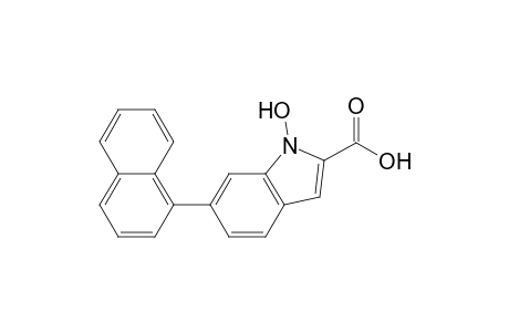 1-Hydroxy-6-(naphthalen-1-yl)-1H-indole-2-carboxylic acid
