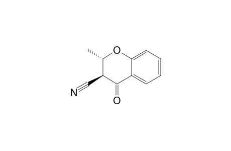 2H-1-Benzopyran-3-carbonitrile, 3,4-dihydro-2-methyl-4-oxo-, trans-(.+-.)-