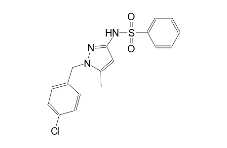 N-[1-(4-chlorobenzyl)-5-methyl-1H-pyrazol-3-yl]benzenesulfonamide