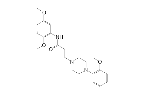1-piperazinepropanamide, N-(2,5-dimethoxyphenyl)-4-(2-methoxyphenyl)-