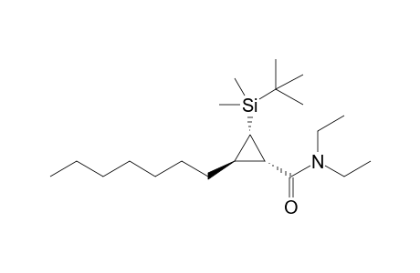 (1S*,2S*,3R*)-2-(tert-Butyldimethylsilyl)-N,N-diethyl-3-heptylcyclopropanecarboxamide