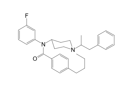 N-3-Fluorophenyl-N-[1-(1-phenylpropan-2-yl)piperidin-4-yl]-4-butylbenzamide