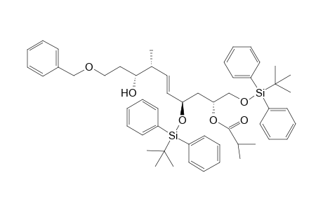 (6R,8R)-8-((3R,4R,E)-6-(Benzyloxy)-4-hydroxy-3-methylhex-1-en-1-yl)-2,2,11,11-tetramethyl-3,3,10,10-tetraphenyl-4,9-dioxa-3,10-disiladodecan-6-yl isobutyrate