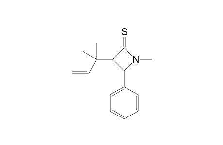 3-(1,1-Dimethylallyl)-1-methyl-4-phenyl-2-azetidinthione