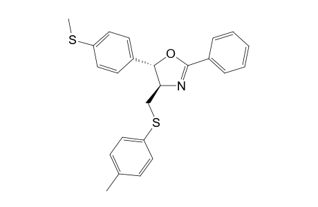 4R,5S)-5-(4-Methylsulfanyl-phenyl)-2-phenyl-4-p-tolylsulfanylmethyl-4,5-dihydro-oxazole