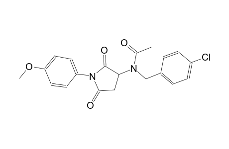 N-(4-chlorobenzyl)-N-[1-(4-methoxyphenyl)-2,5-dioxo-3-pyrrolidinyl]acetamide