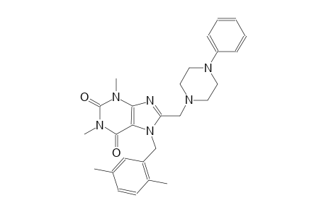 1H-purine-2,6-dione, 7-[(2,5-dimethylphenyl)methyl]-3,7-dihydro-1,3-dimethyl-8-[(4-phenyl-1-piperazinyl)methyl]-