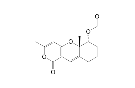 TRANS-3,5A-DIMETHYL-6-(FORMYLOXY)-1H,7H-5A,6,8,9-TETRAHYDRO-1-OXOPYRANO-[4.3-B]-[1]-BENZOPYRAN
