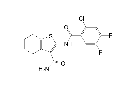 2-[(2-chloro-4,5-difluorobenzoyl)amino]-4,5,6,7-tetrahydro-1-benzothiophene-3-carboxamide