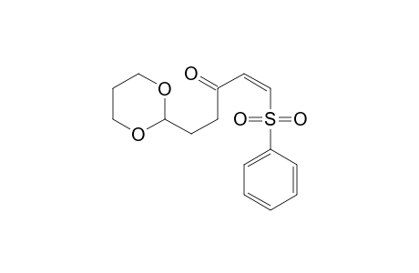 (Z)-1-(benzenesulfonyl)-5-(1,3-dioxan-2-yl)-1-penten-3-one