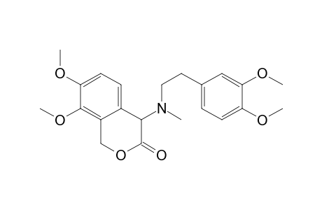 3H-2-Benzopyran-3-one, 4-[[2-(3,4-dimethoxyphenyl)ethyl]methylamino]-1,4-dihydro-7,8-dimethoxy-, (.+-.)-