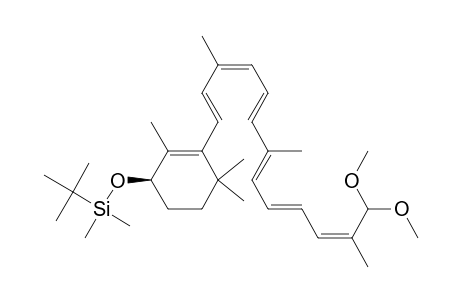 Silane, [[3-(13,13-dimethoxy-3,7,12-trimethyl-1,3,5,7,9,11-tridecahexaenyl)-2,4,4-trimethyl-2-cyclohexen-1-yl]oxy](1,1-dimethylethyl)dimethyl-, [R-(E,E,Z,E,E,E)]-