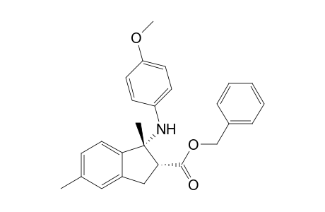 Benzyl 1-{(4-methoxyphenyl)amino}-1,5-dimethyl-2,3-dihydro-1H-indene-2-carboxylate