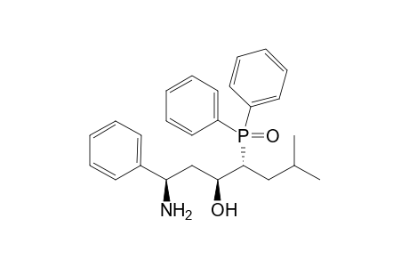 (1R*,3S*,4R*) ans (1S*,3S*,4R*)-1-Amino-4-diphenylphosphinoyl-6-methyl-1-phenylheptan-3-ol