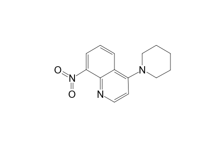 Quinoline, 8-nitro-4-(1-piperidinyl)-