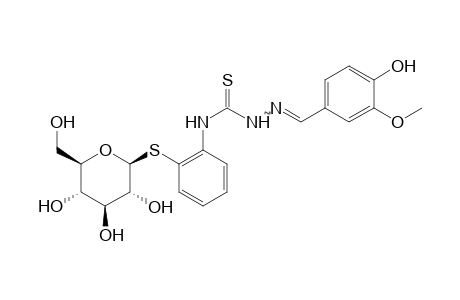 VANILLIN, 4-[o-(beta-D-GLUCOSYLTHIO)PHENYL]-3-THIOSEMICARBAZONE