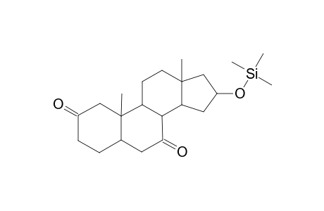 5.ALPHA.-ANDROSTAN-16.BETA.-OL-2,7-DIONE(16.BETA.-TRIMETHYLSILYL ETHER)