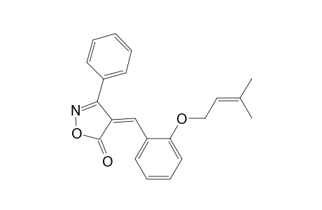 4-[[2-[(3-methyl-2-butenyl)oxy]phenyl]methylene]-3-phenylisoxazol-5[4H]-one