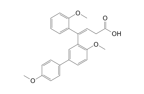 4-[2-methoxy-5-(p-methoxyphenyl)phenyl]-4-(o-methoxyphenyl)-3-butenoic acid