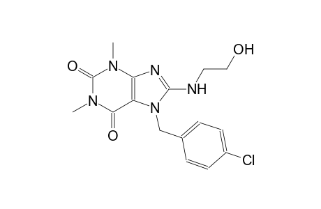 7-(4-chlorobenzyl)-8-[(2-hydroxyethyl)amino]-1,3-dimethyl-3,7-dihydro-1H-purine-2,6-dione