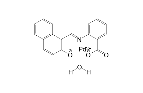 palladium(II) (E)-2-(((2-oxidonaphthalen-1-yl)methylene)amino)benzoate hydrate