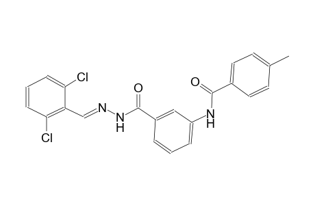 benzoic acid, 3-[(4-methylbenzoyl)amino]-, 2-[(E)-(2,6-dichlorophenyl)methylidene]hydrazide