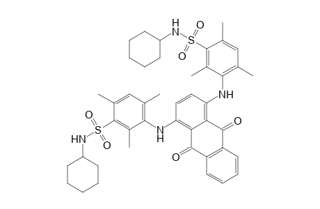 N-cyclohexyl-3-[[4-[3-(cyclohexylsulfamoyl)-2,4,6-trimethyl-anilino]-9,10-diketo-1-anthryl]amino]-2,4,6-trimethyl-benzenesulfonamide