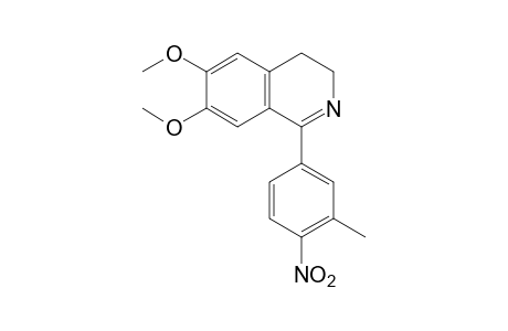 3,4-dihydro-6,7-dimethoxy-1-(4-nitro-m-tolyl)isoquinoline