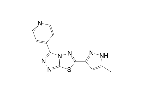 [1,2,4]triazolo[3,4-b][1,3,4]thiadiazole, 6-(5-methyl-1H-pyrazol-3-yl)-3-(4-pyridinyl)-