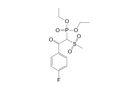 DIETHYL-1-METHYLSULFONYL-2-OXO-2-(4'-FLUOROPHENYL)-ETHYLPHOSPHONATE
