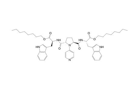 (2S,5S)-2,5-bis[(2S)-3-(1H-indol-3-yl)-1-(octyloxy)-1-oxopropan-2-ylamino)carbonyl]-1-(pyridin-4-yl)pyrrolidine