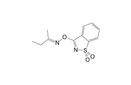 2-Butanone, O-1,2-benzisothiazol-3-yloxime 1,1-dioxide