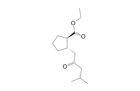 (1S,2R)-2-(2-keto-4-methyl-pentyl)cyclopentanecarboxylic acid ethyl ester