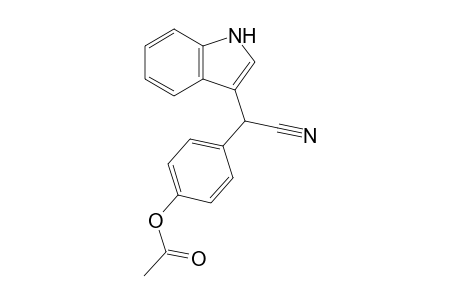 4-(Cyano(1H-indol-3-yl)methyl)phenyl Acetate